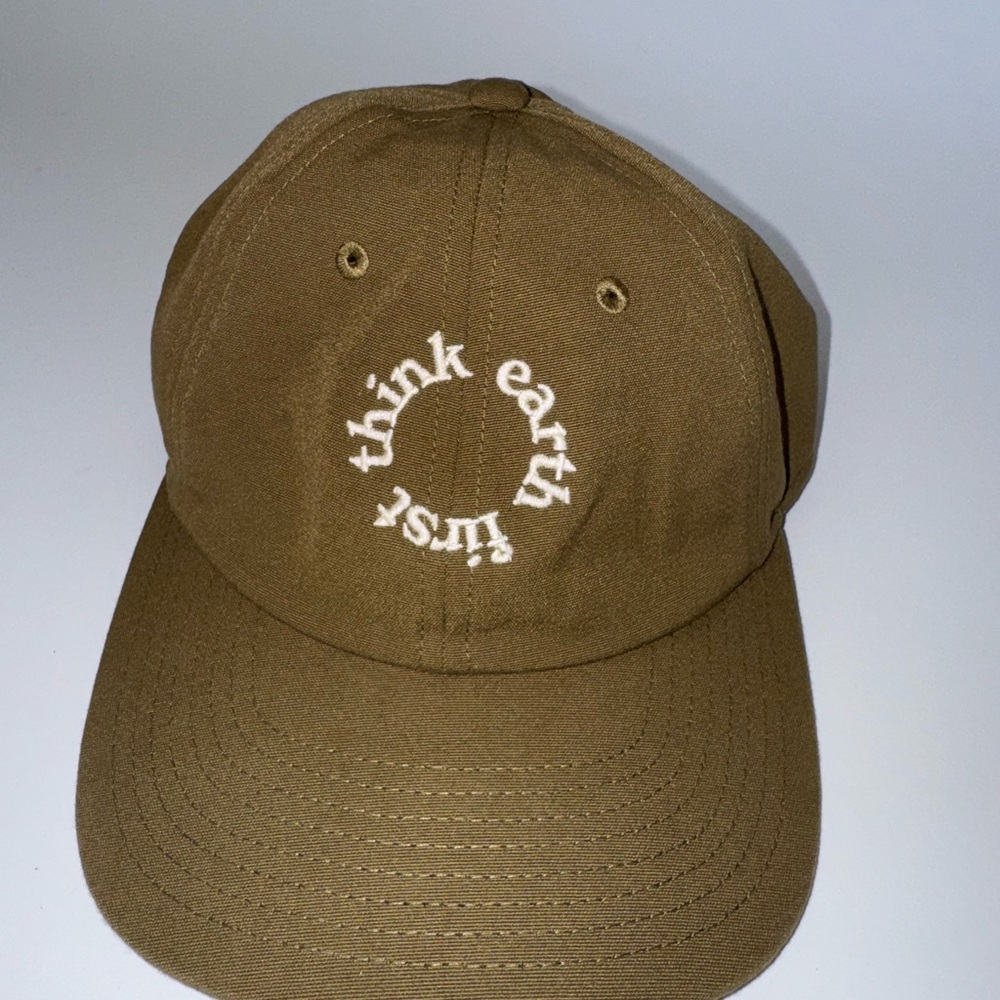 Outerknown Think Earth First Olive Embroidered Baseball Cap Nature